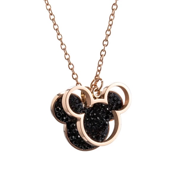 MICKEY NECKLACE Titanium Steel With Gift Box - Picture 2 of 6